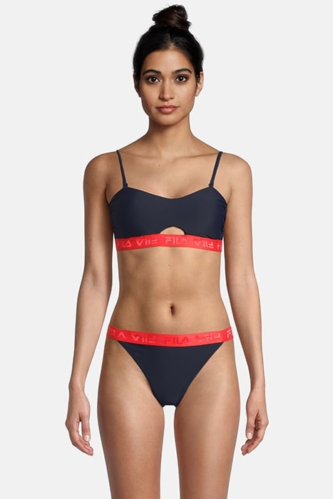 SANMING BANDEAU BIKINI BLACK IRIS 1