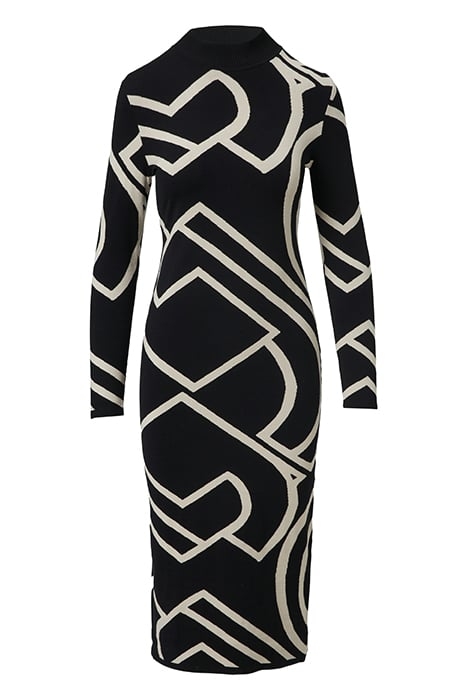 COMMA DRESSES GREY/BLACK 3