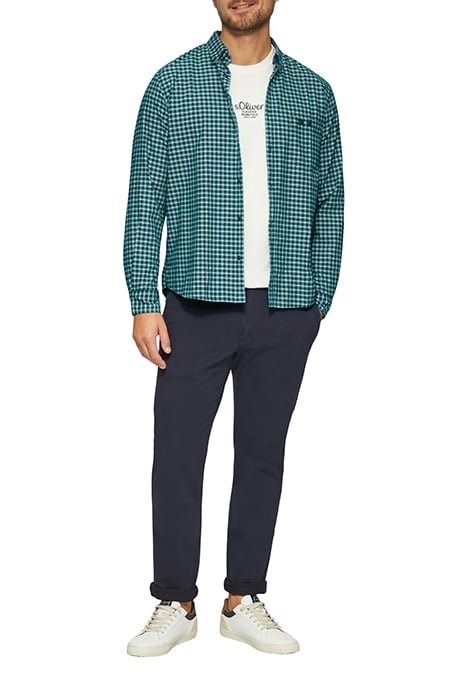 S.OLIVER SHIRTS BLUE-PETROL 2