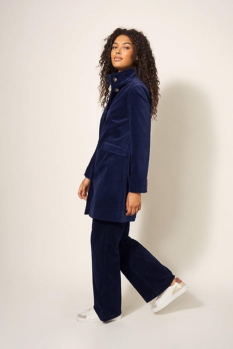 KARLA VELVET COAT DARK NAVY 3