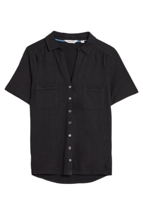 PENNY POCKET JERSEY SHIRT PURE BLACK 1