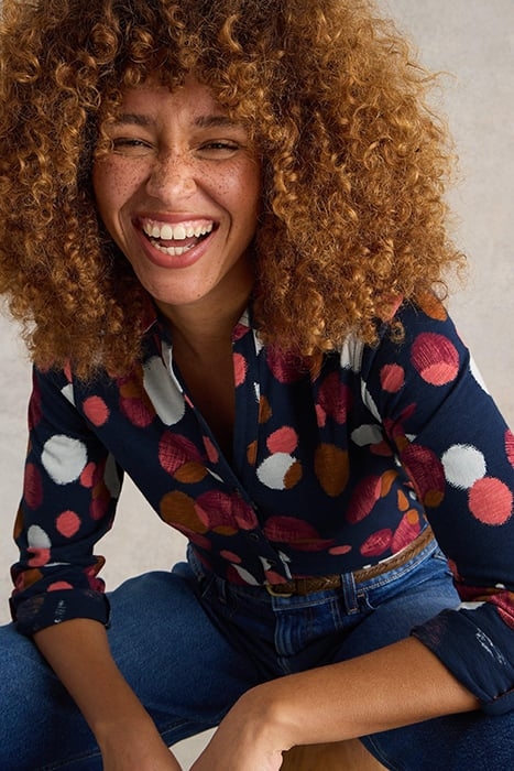 ANNIE JERSEY SHIRT PLUM PRINT 5