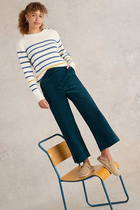 ROMY CORD CULLOTTE DARK TEAL 4