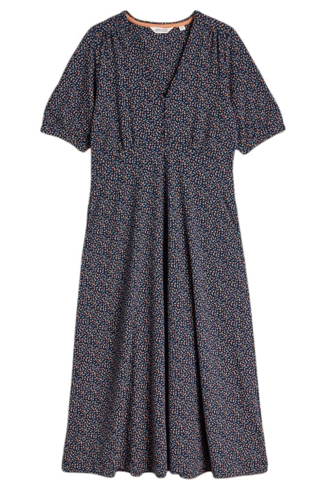 MEGAN JERSEY MIDI DRESS NAVY PRINT 3
