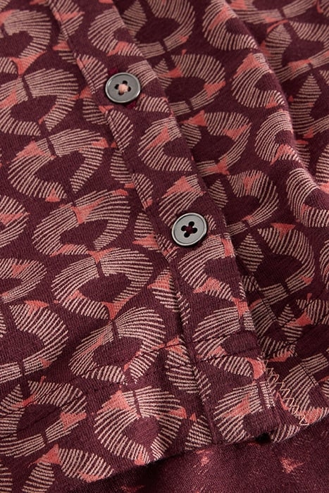 ANNIE JERSEY SHIRT CLARET MULTI 6