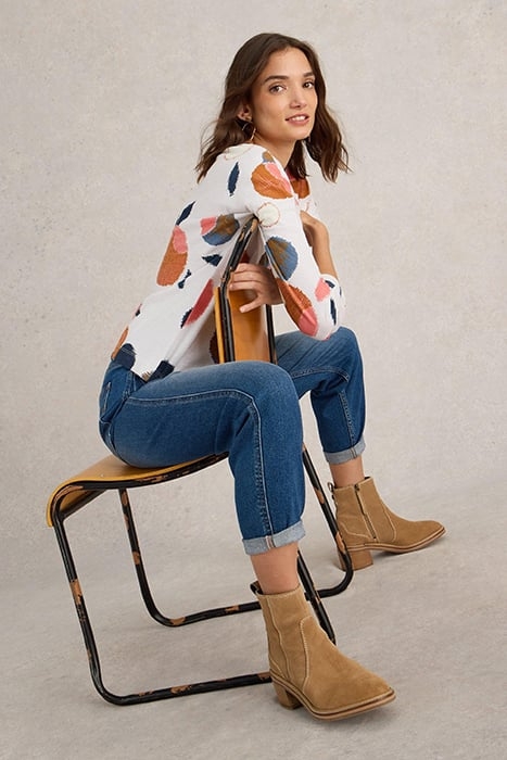 DEMI DOLMAN TOP NATURAL PRINT 5