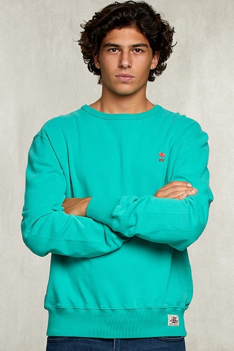BASIC CREW NECK SWEATER KIWI GREEN 1