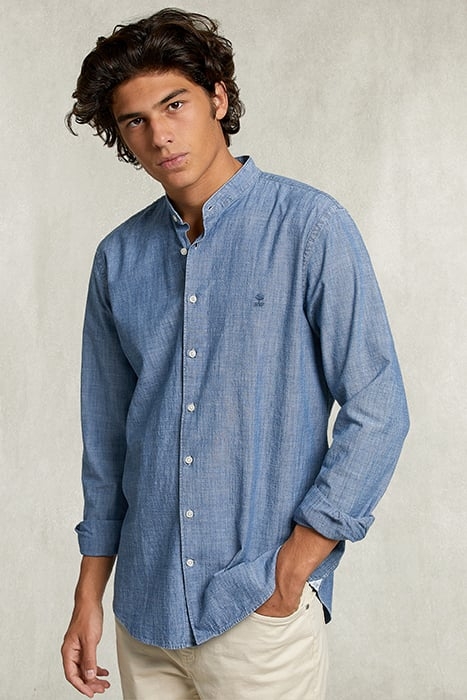 SLIM FIT SHIRT BLUE DENIM 1