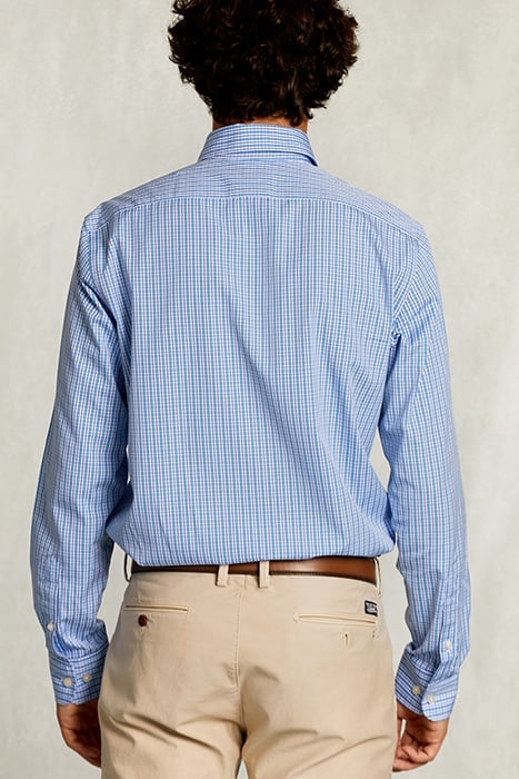 CUSTOM FIT CHECKED SHIRT BLUE/WHITE 2