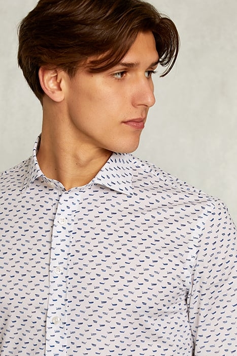 SLIM FIT FANTASY SHIRT BLUE/WHITE WHITE 4