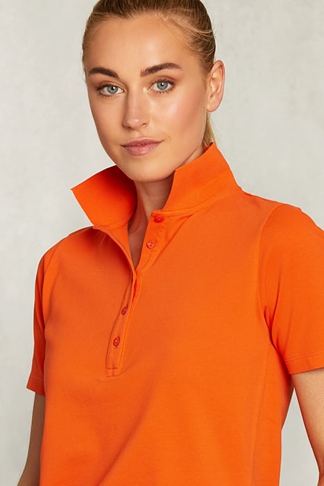 ORANGE BASIC COTTON POLO ORANGE 4