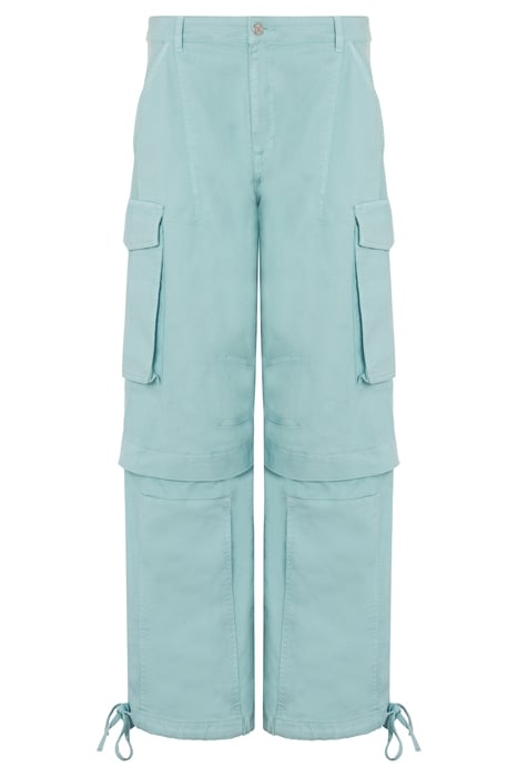 HEART STITCHINGS COTTON DRILL TROUSERS BLUE 3