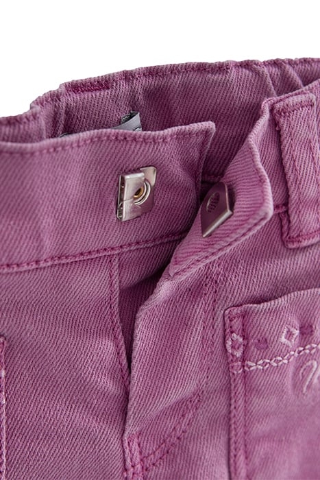 BABY GIRLS’ MAUVE JEANS WITH ETHNIC EMBROIDERY 4