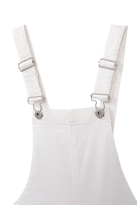 GIRLS' OFF-WHITE UPCYCLED DENIM DUNGAREES 3
