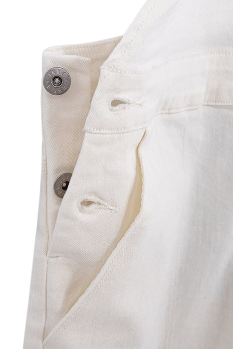 GIRLS' OFF-WHITE UPCYCLED DENIM DUNGAREES 5