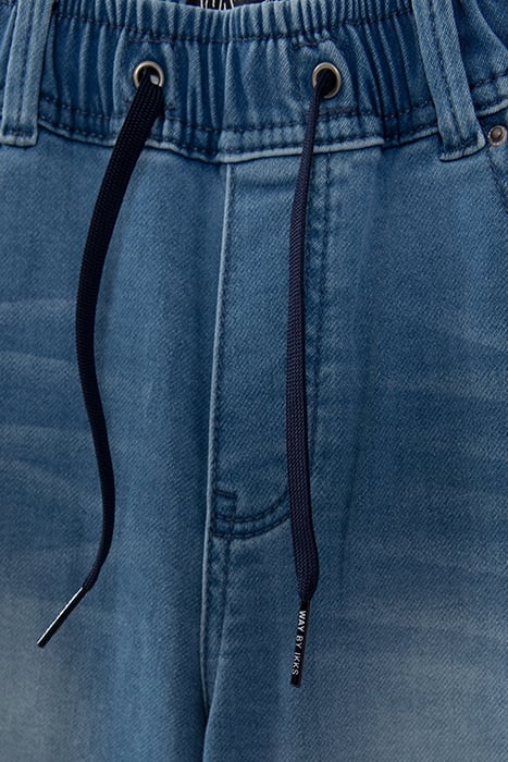 BOYS' BLUE DENIM BERMUDA SHORTS WITH ELASTICATED WAIST 7