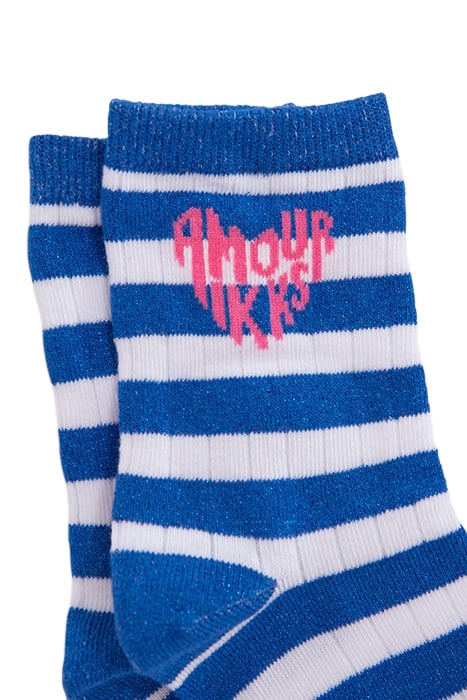GIRLS’ PINK, WHITE AND BLUE SOCKS 3