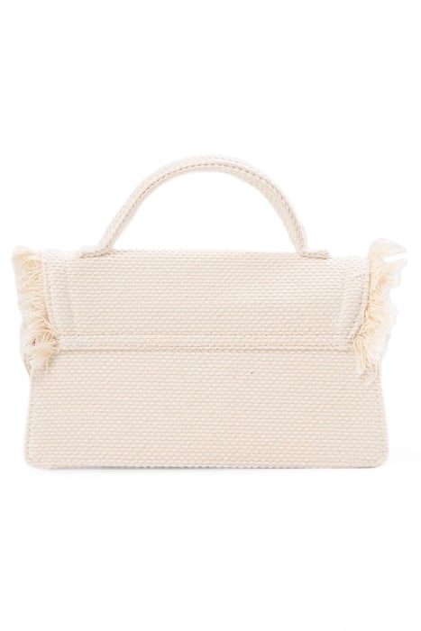 GIRLS’ ECRU MINI HANDBAG WITH FRINGED FLAP 2