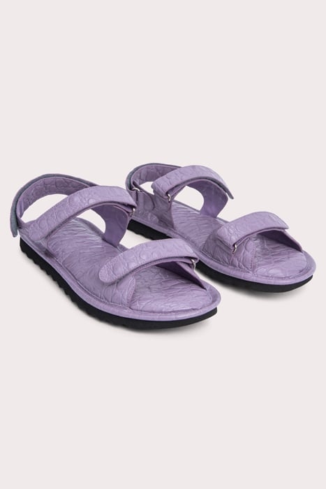 GIDEON PURPLE HAZE CIRCULAR CROCO EMBOSSED LEATHER PURPLE HA 3