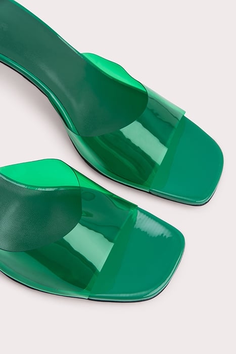 ROMY CLOVER GREEN PVC AND PATENT LEATHER CLOVER GREEN 3