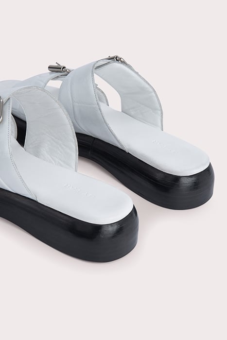 WYATT WHITE MAXI CROCO AND NAPPA LEATHER WHITE 5