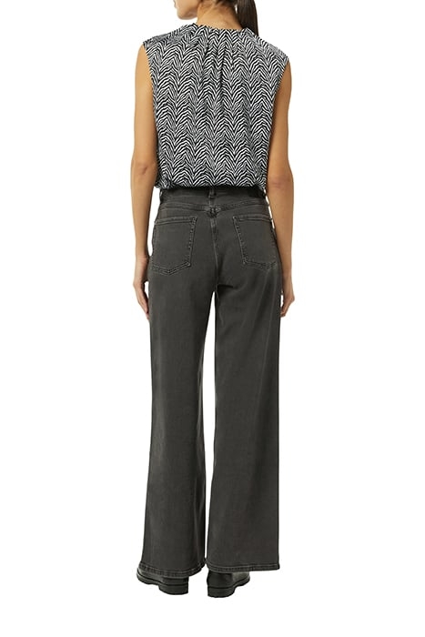 COMMA BLOUSES SLEEVELESS GREY/BLACK 2