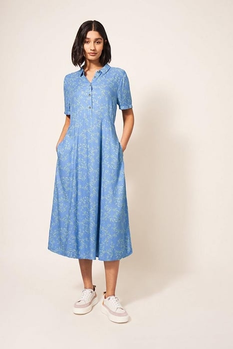 RUA SHIRT DRESS BLUE MULTI 1