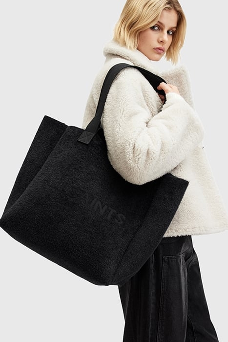IZZY FUZZY TOTE BLACK/BLACK 2