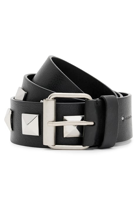 JOAN STUD BELT BLACK/ANTQ NICKEL 1
