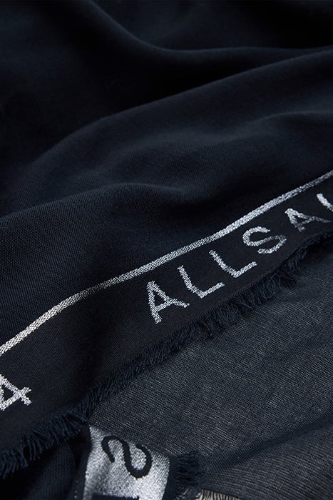 LUREX SELVEDGE SCARF BLACK/GUNMETAL 4