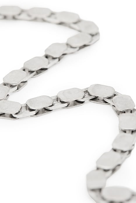 AXEL HEX CHAIN NCKLC WARM SILVR/DRK HEM 4