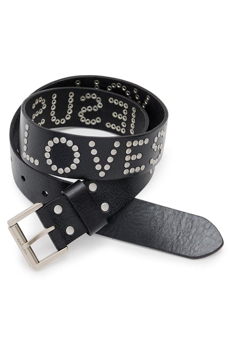 JESUS LOVES BELT BLACK/ANTQ NICKEL 5