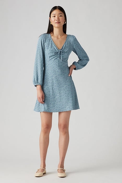 DELRAY LS MINI DRESS QUEEN B FLORAL ARON 1