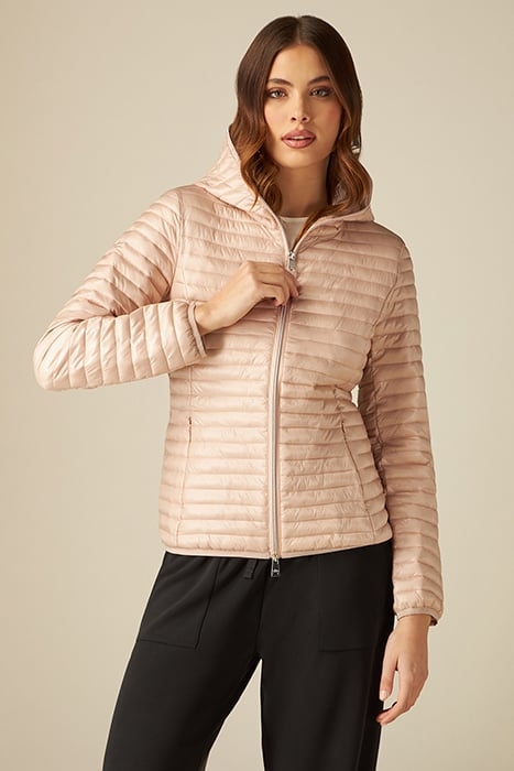 LIGHTWEIGHT DOWN JACKET WITH STRIPED LINING NATURAL 1