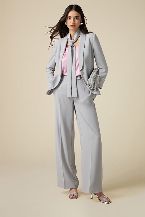 STRETCH CREPE FABRIC BLAZER GREY 3
