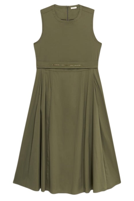 LONG DRESS WITH JEWEL BELT GREEN 3