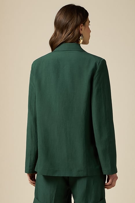 LINEN BLEND BLAZER GREEN 2