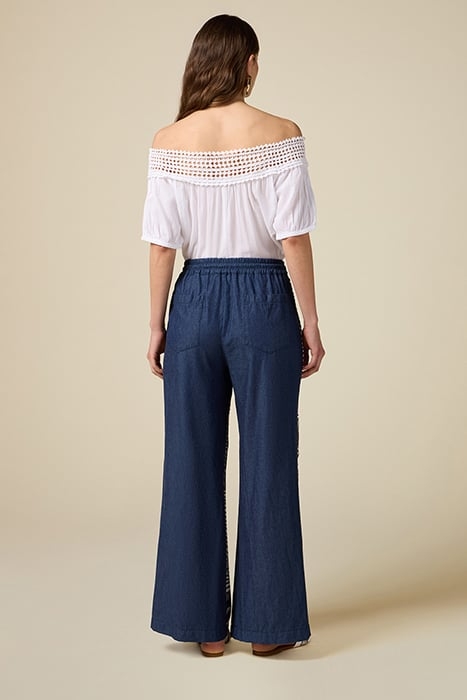 DUAL FABRIC TROUSERS WHITE 3