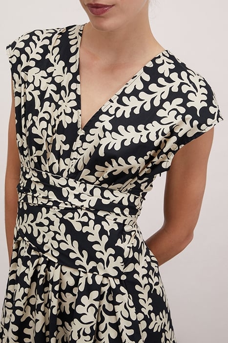 POPLIN MIDI DRESS BLACK 5