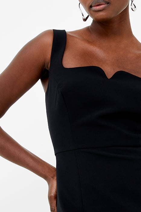 ECHO CREPE NECK DETAIL DRESS BLACKOUT 3