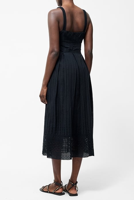 BRODERIE STRAP DRESS M SS25 BLACK 3