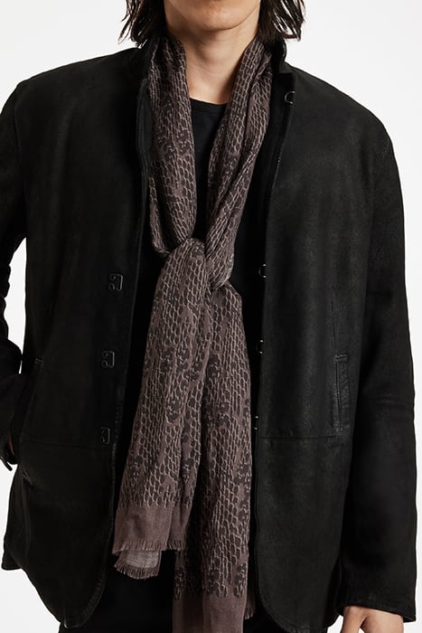 BROKEN ANIMAL PRINT SCARF NUTMEG 2