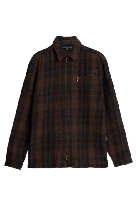 LS ROBBINS YARN DYE SPORT DARK BROWN 2