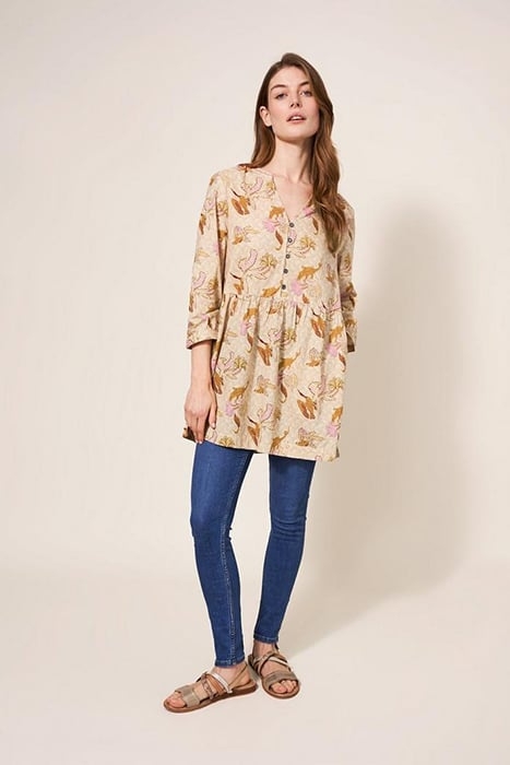 DAPHNE TUNIC NATURAL MULTI 1