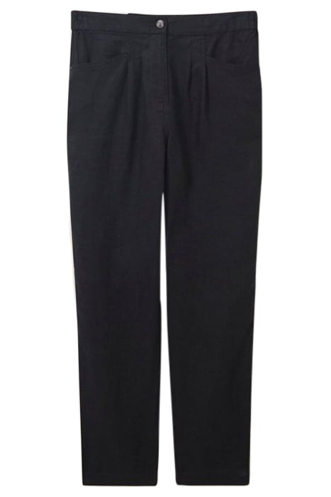 ROWENA LINEN TROUSER PURE BLACK 2