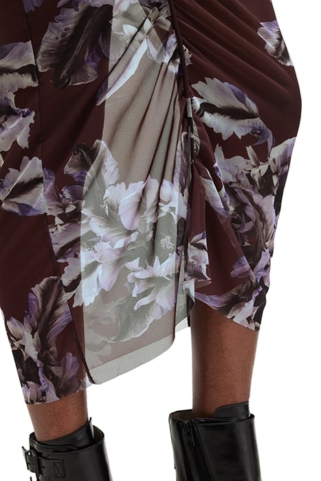 NORA SKIRT MONICA OXBLOOD RED 8