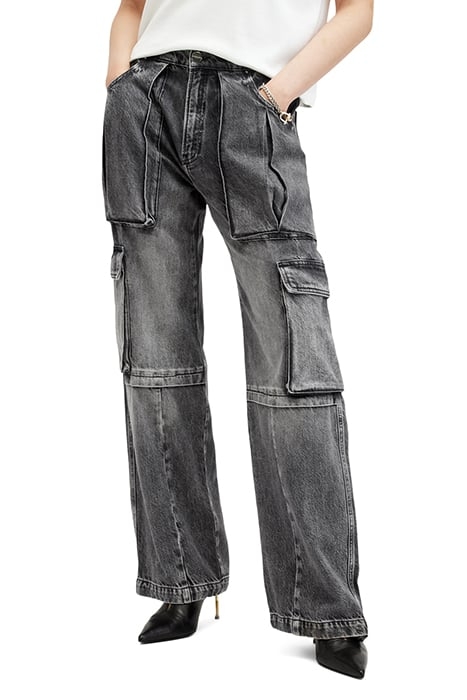 ECHO CARGO JEAN WASHED BLACK 1