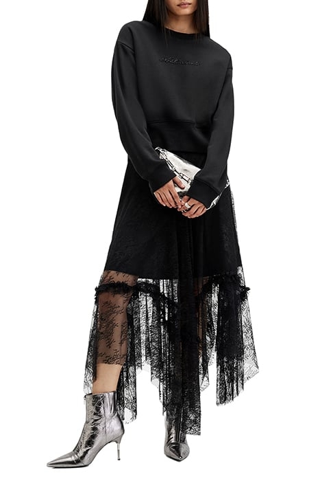 FERN EMB SWEAT BLACK 4