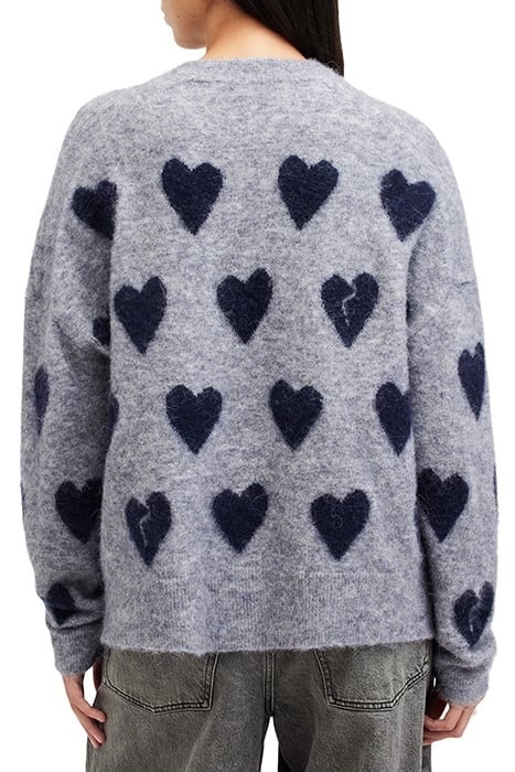AMORA JUMPER GREY MARL/INK BLUE 2