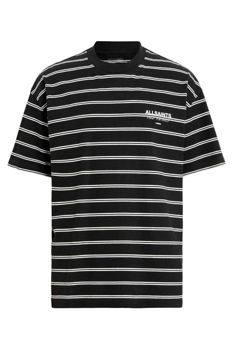 UNDERGRND STRIPE SS JET BLK/CHALK WHT 4